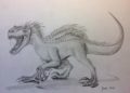 Indoraptor Drawing with Pencil