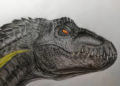 Indoraptor Head Drawing with Pencil