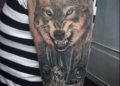 Wolf Tattoo Designs Ideas For Men on Sleeve