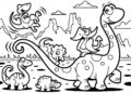 Dinosaurs Coloring Pages Images