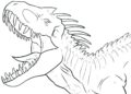 Dinosaurs Coloring Pages T-Rex Head