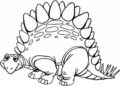 Dinosaurs Coloring Pages of Stegosaurus