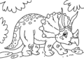 Dinosaurs Coloring Pages of Triceratops