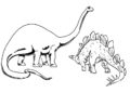 Dinosaurs Easy Coloring Pages Pictures
