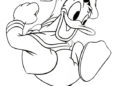 Donald Duck Coloring Pages Action