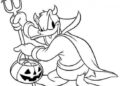 Donald Duck Coloring Pages For Halloween