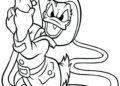 Donald Duck Coloring Pages Halloween