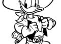 Donald Duck Coloring Pages Koboy