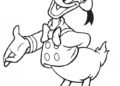 Donald Duck Coloring Pages Simple