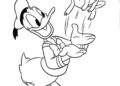 Donald Duck Coloring Pages With Frog