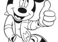 Easy Mickey Mouse Coloring Pages For Kids