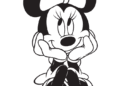 Easy Minnie Mouse Coloring Pages