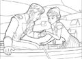 Frozen Coloring Pages of Kristoff and Anna