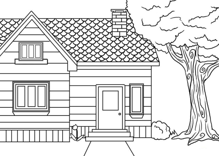 House Coloring Pages For Children - Visual Arts Ideas
