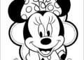 Lovely Minnie Mouse Coloring Pages
