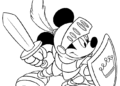 Mickey Mouse Coloring Pages As The King