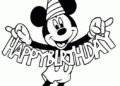 Mickey Mouse Coloring Pages For Birthday