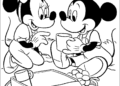 Mickey Mouse Coloring Pages and Minnie Mouse