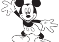 Mickey Mouse Easy Coloring Pages