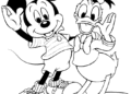 Mickey Mouse and Donald Duck Coloring Pages
