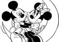 Mickey Mouse and Minnie Mouse Coloring Pages Images