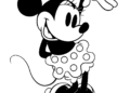 Minnie Mouse Coloring Pages Dancing Image