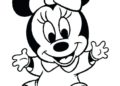 Minnie Mouse Coloring Pages Easy