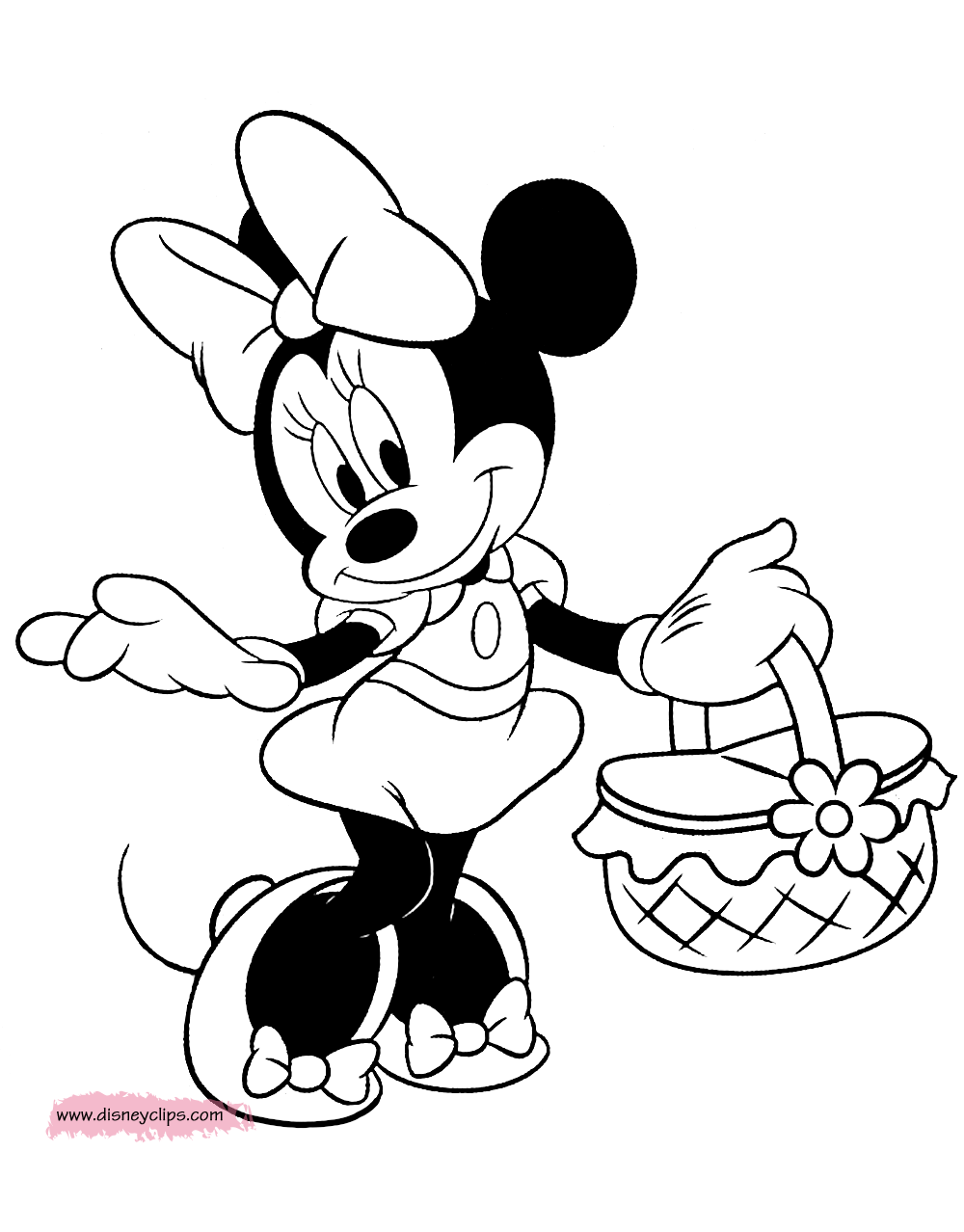 minnie mouse coloring pages  visual arts ideas