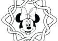 Minnie Mouse Face Coloring Pages