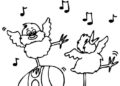 Preschool Coloring Pages of Chicken Easter