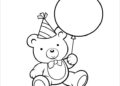 Preschool Coloring Pages of Cute Bear