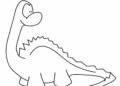 Preschool Coloring Pages of Dinosaurs