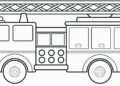 Preschool Coloring Pages of Firetruck