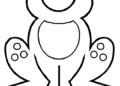 Preschool Coloring Pages of Frog
