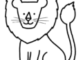 Preschool Coloring Pages of Lion