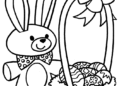 Preschool Coloring Pages of Rabbit