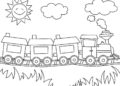 Preschool Coloring Pages of Train