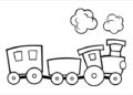 Preschool Coloring Pages of Train Image