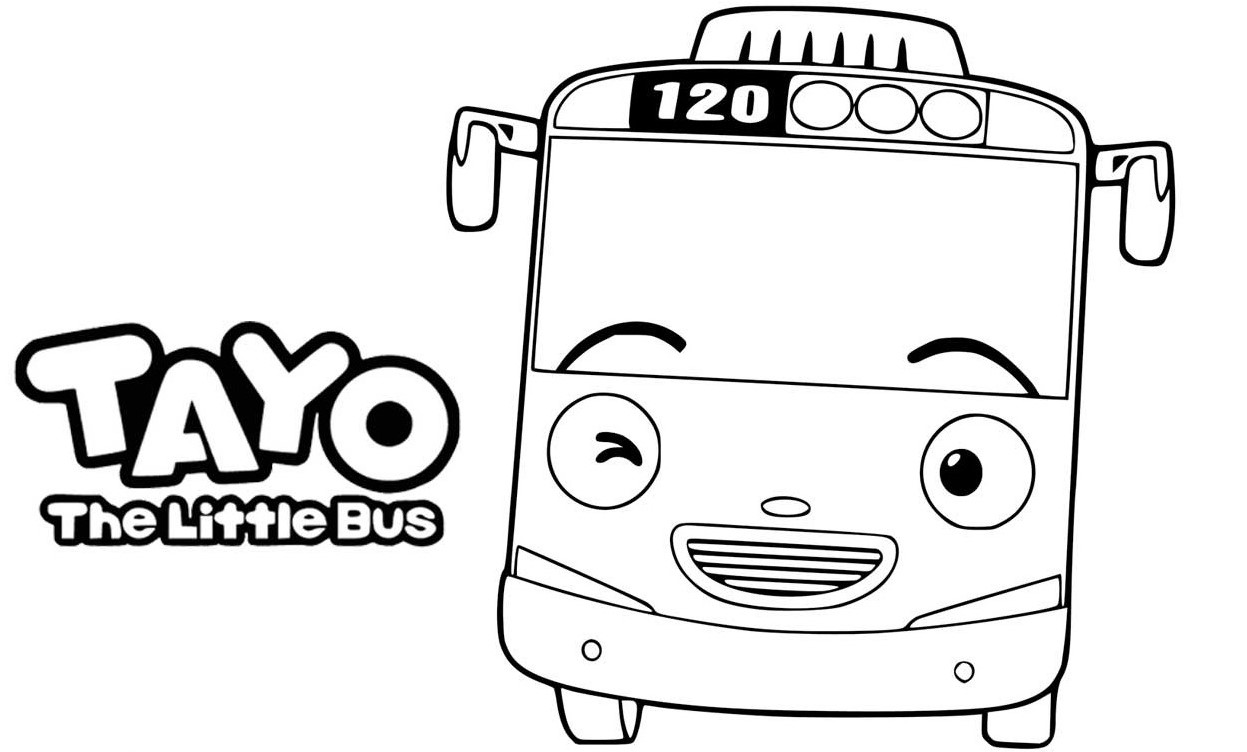  Tayo  The Little  Bus  Coloring  Pages  Visual Arts Ideas