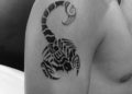 Tribal Scorpion Tattoo For Men on Arm