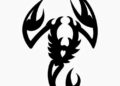 Unique Tribal Scorpion Tattoo Concept