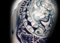 Amazing Taurus Tattoo For Men on Upper Arm