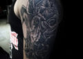 Aries Tattoo Design For Men on Upper Arm