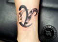 Aries Tattoo For Females on Ankle