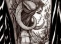 Aries Tattoo For Females on Upper Arm