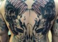 Aries Tattoo For Men on Full Back