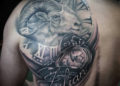 Aries Tattoo For Men on Shoulder