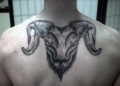 Aries Tattoo Ideas For Men on Back