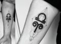 Aries Tattoo Symbol on Hand For Men