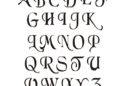 Calligraphy Letters Easy For Alphabet